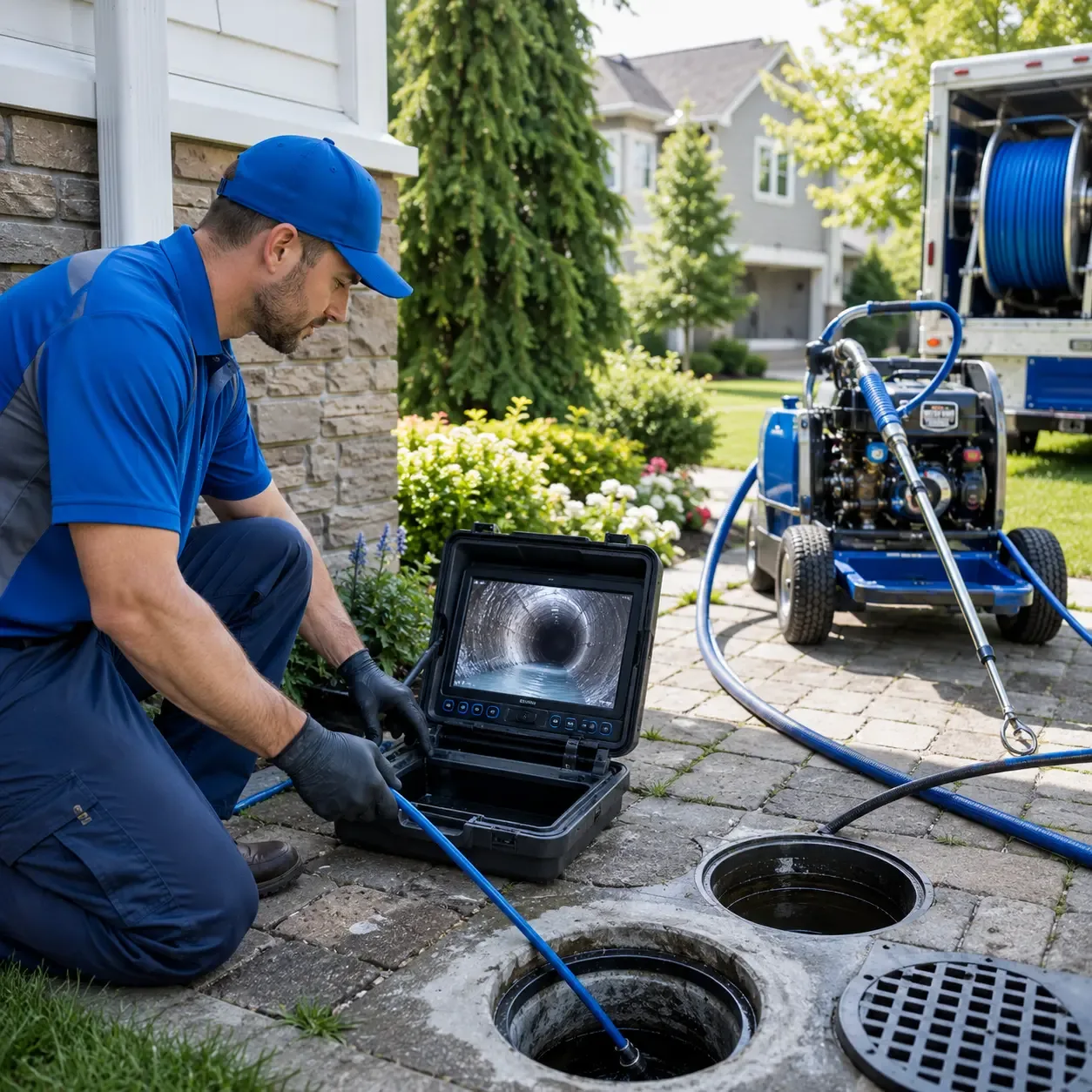 Outdoor drain cleaning professionals serving Mapleton, ME