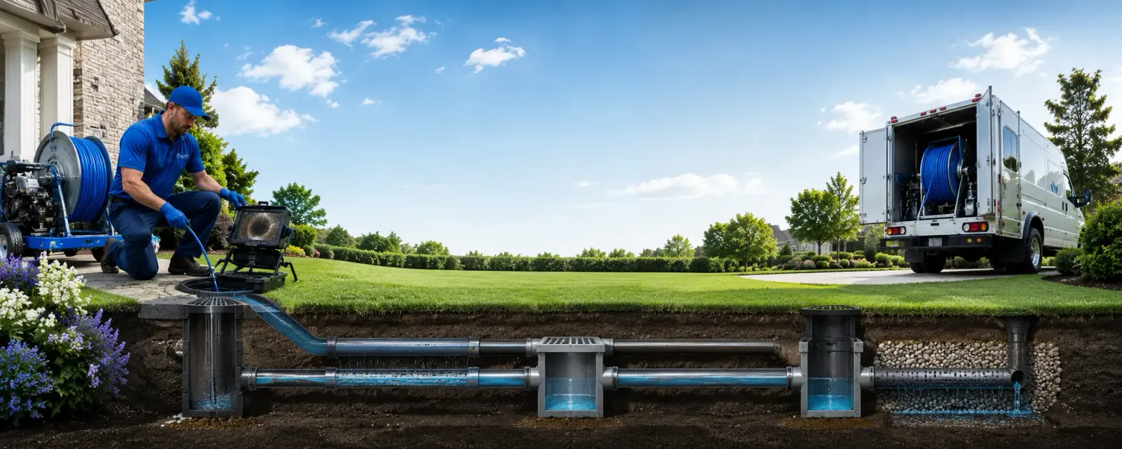 Outdoor drain cleaning information for Mapleton, ME